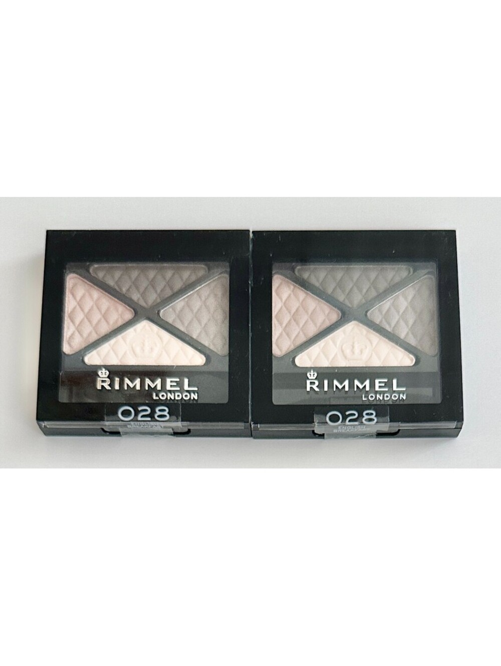 Lot of 2: NEW Rimmel London Glam Eyes Quad Eye Shadow in 028 English Breakfast